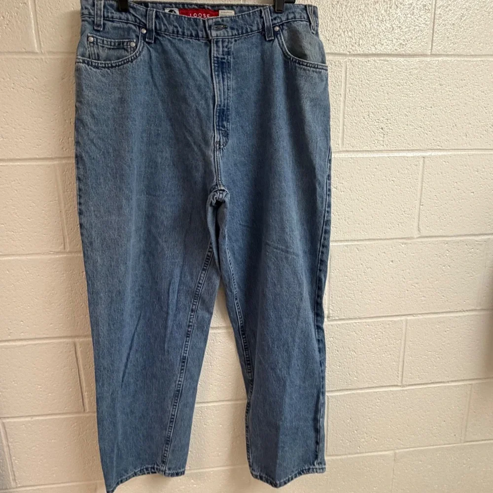 Levi's Mens SilverTab Loose Fit Jeans 37x30 Blue Denim Vintage 90s Baggy Skater